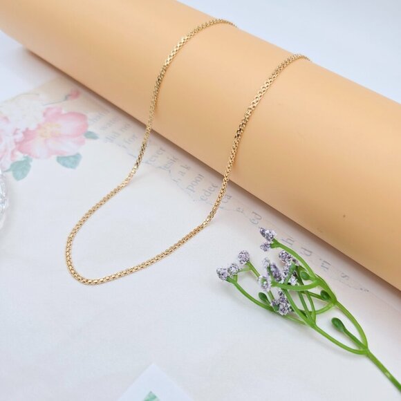 Rose Gold Plated High Shine Necklace in 50cm Classic Chain Design, XPNL0067 - Picture 7 of 12